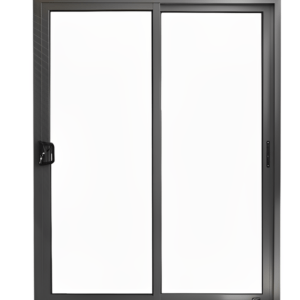 Double glazed aluminum sliding door