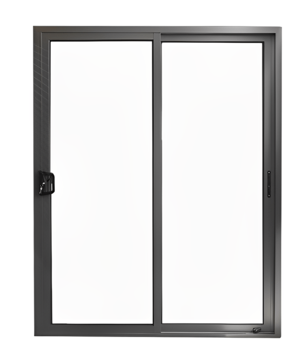 Double glazed aluminum sliding door